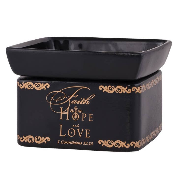 Dicksons - Wholesale Wax Warmer - Faith Hope Love 2-in-1 Warmer