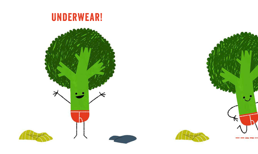 Microcosm Publishing & Distribution - Wholesale Preschool Book (3-5) - Vegetables in Underwear2