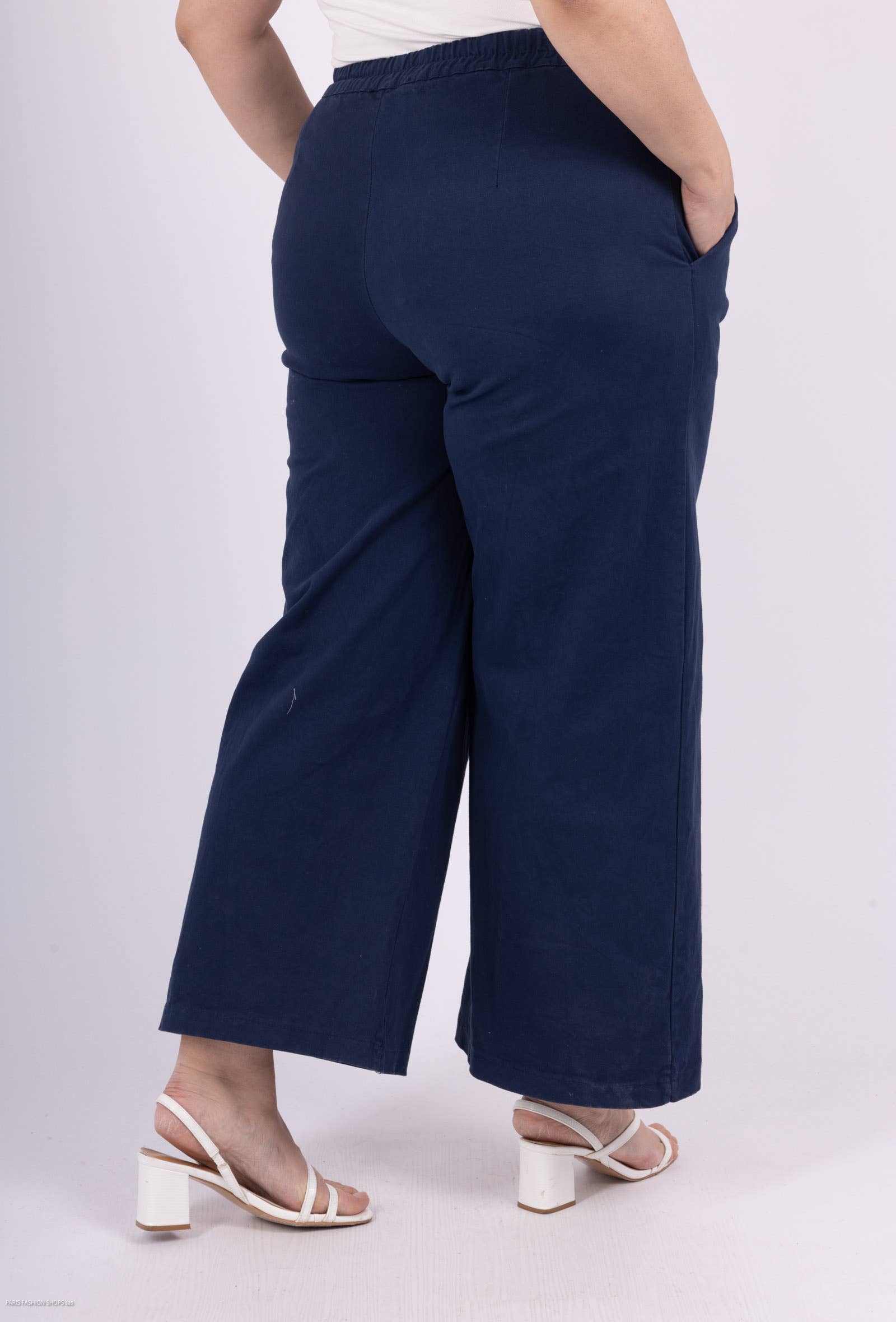 Pépouz' Paris - Wholesale Pants - Women's - PLUS SIZE Pants 97% cotton with buttons PPN2509GT22