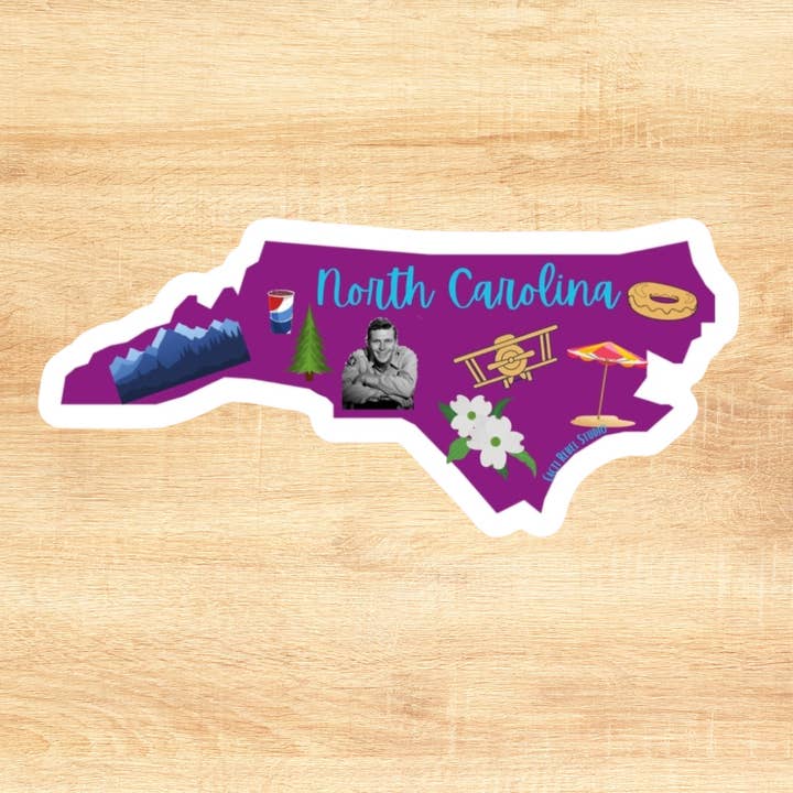 North Carolina Things Sticker for wholesale by Cacti Rebel
