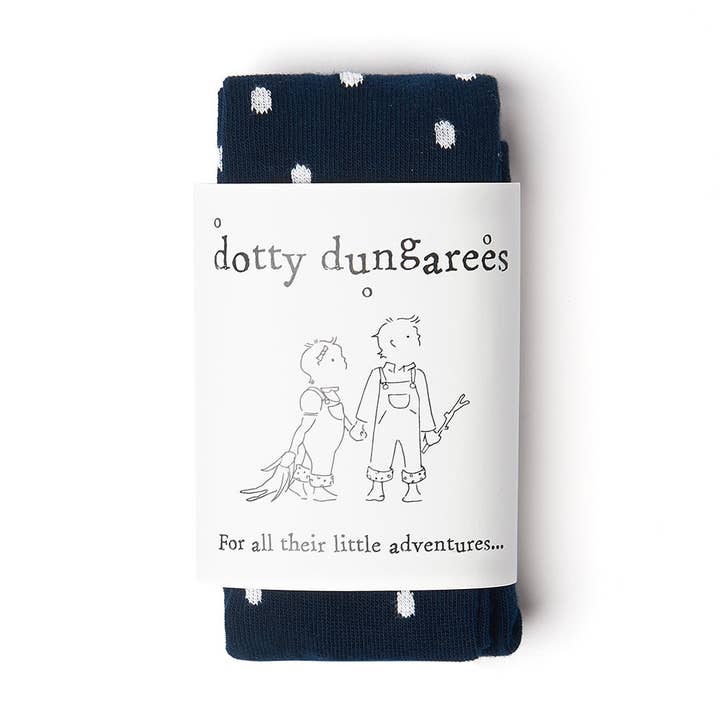 Dotty Dungarees – wholesale Tights – Kids – Dotty Tights - Navy1