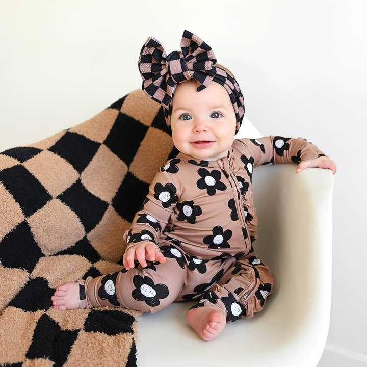 Gigi and Max - Wholesale Jumpsuit - Baby - Coco RUFFLE ZIP Bamboo One Piece Flowers Baby Clothing9