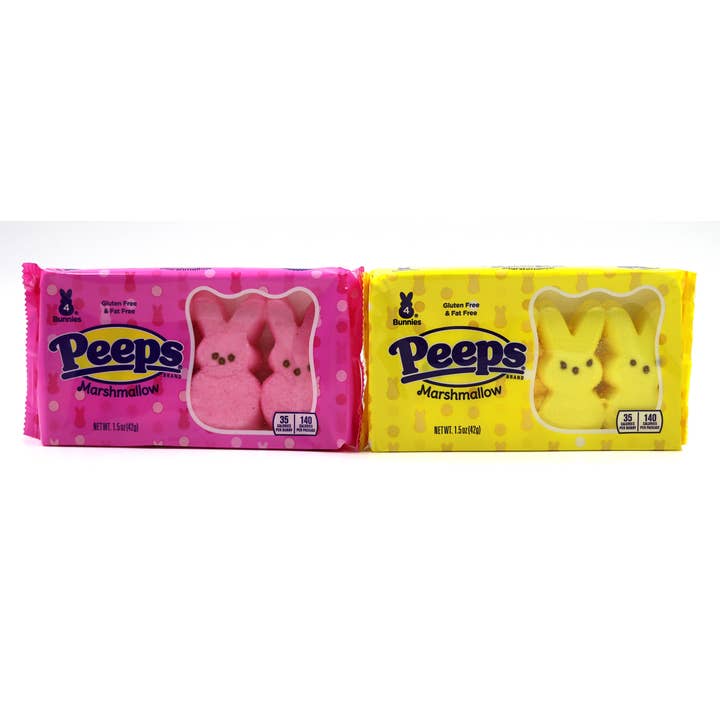 Grandpa Joe's Candy Shop - Wholesale Marshmallow - Peeps Assortment, 4ct Bunnies, 24ct Mix