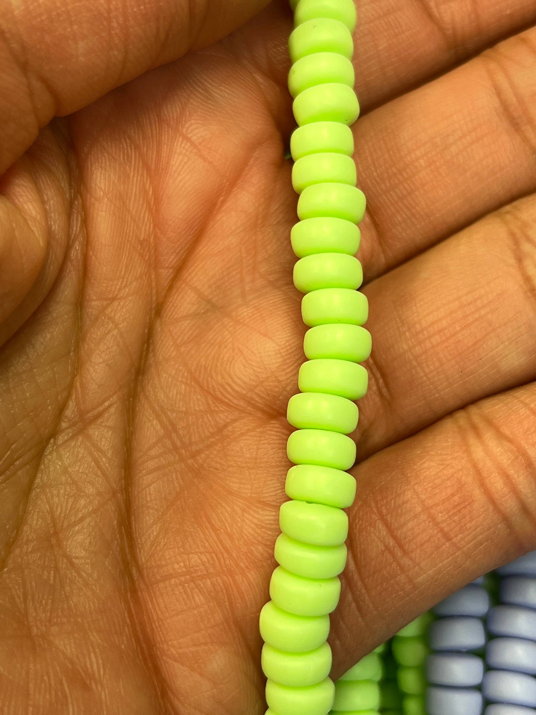 The Bead Bazaar - Wholesale Beads - Colorful Accent Beads, Bright Rondelle Faceted Disc Beads, Multicolor Pastel Beads, Bulk Beads For Jewelry Making, Jewelry Suppy, Flat Disc Bead3