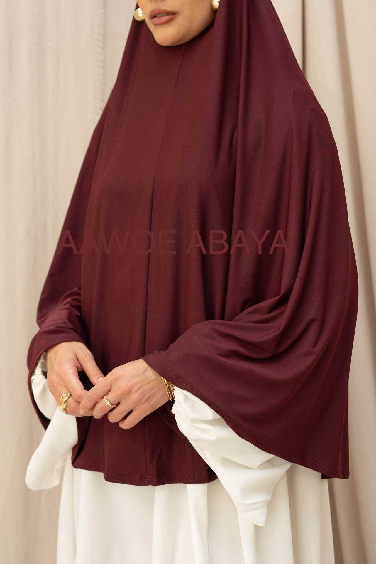Aawoe Abaya - Wholesale Hijab - Dames - Elegante khimar met lange mouwen - 2418-KH2