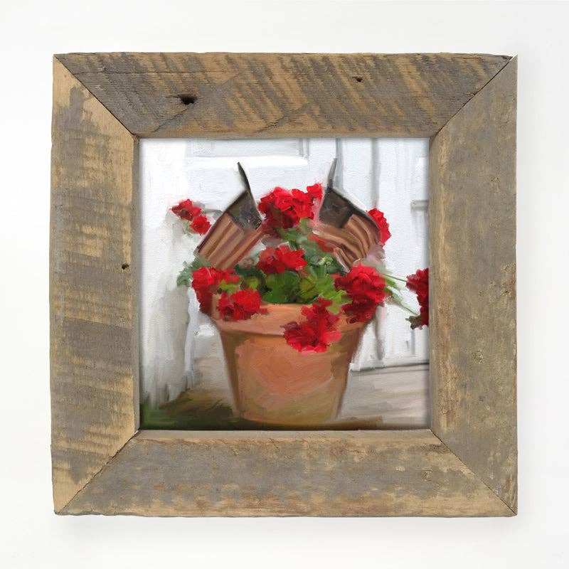 ginger blue - Wholesale Art Print - Geraniums with Flags7