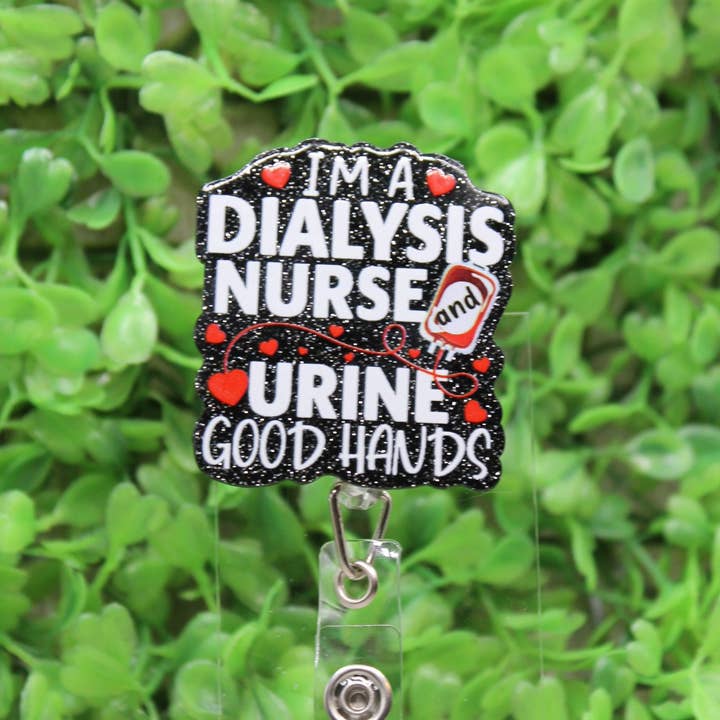 Hylidae Boutique - Wholesale Badge Accessory - Women's - Dialysis Nurse Badge/ID Holder Reel