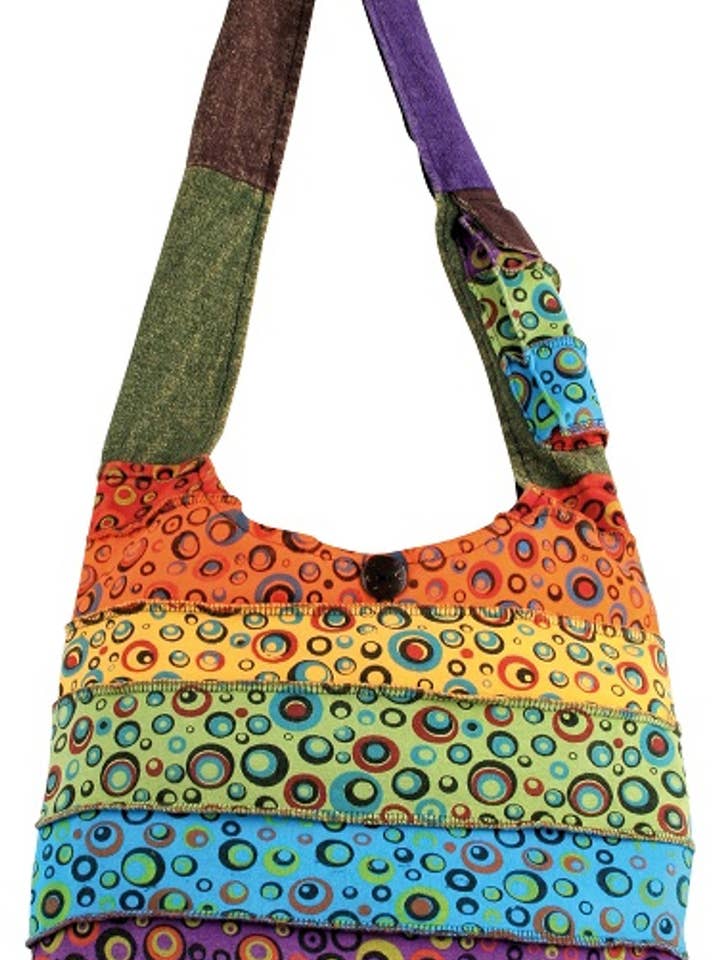 Bubbles Barrel Bag for wholesale by Foot Path Trading Co