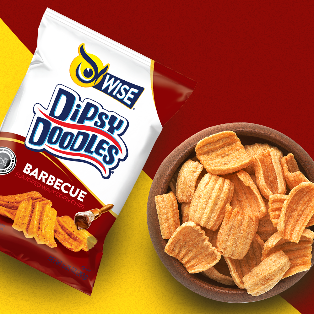 Wise Foods - Wholesale Chips - BBQ Dipsy Doodles Wavy Corn Chips2