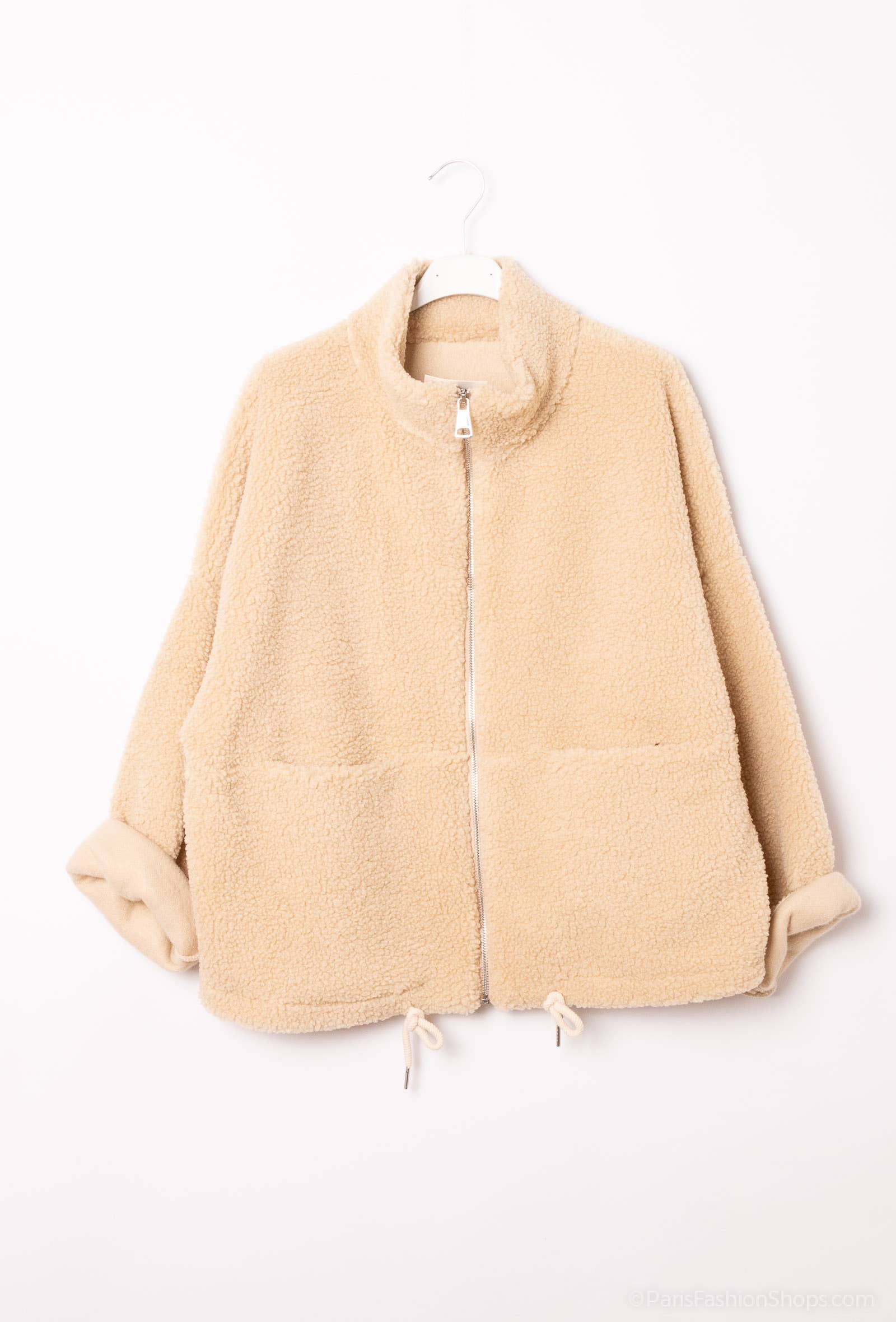Pépouz' Paris - Wholesale Fleece - Women's - Teddy fleece zip-up jacket PV251919
