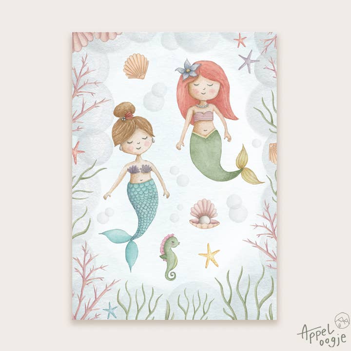 Appeloogje - Venta al por mayor Tarjeta postal - Sirenas de postal0