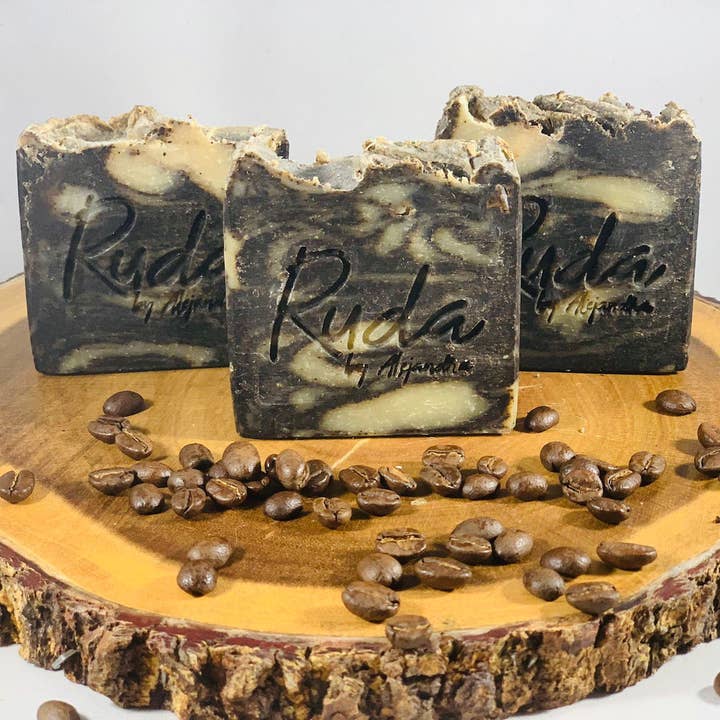 Ruda by Alejandra - Wholesale Bar Soap - Vanilla Clove Coffee Scrub Bar