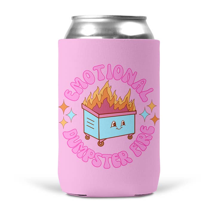 tcbco - Wholesale Drink Huggers & Koozies - Emotional Dumpster Fire Koozie3