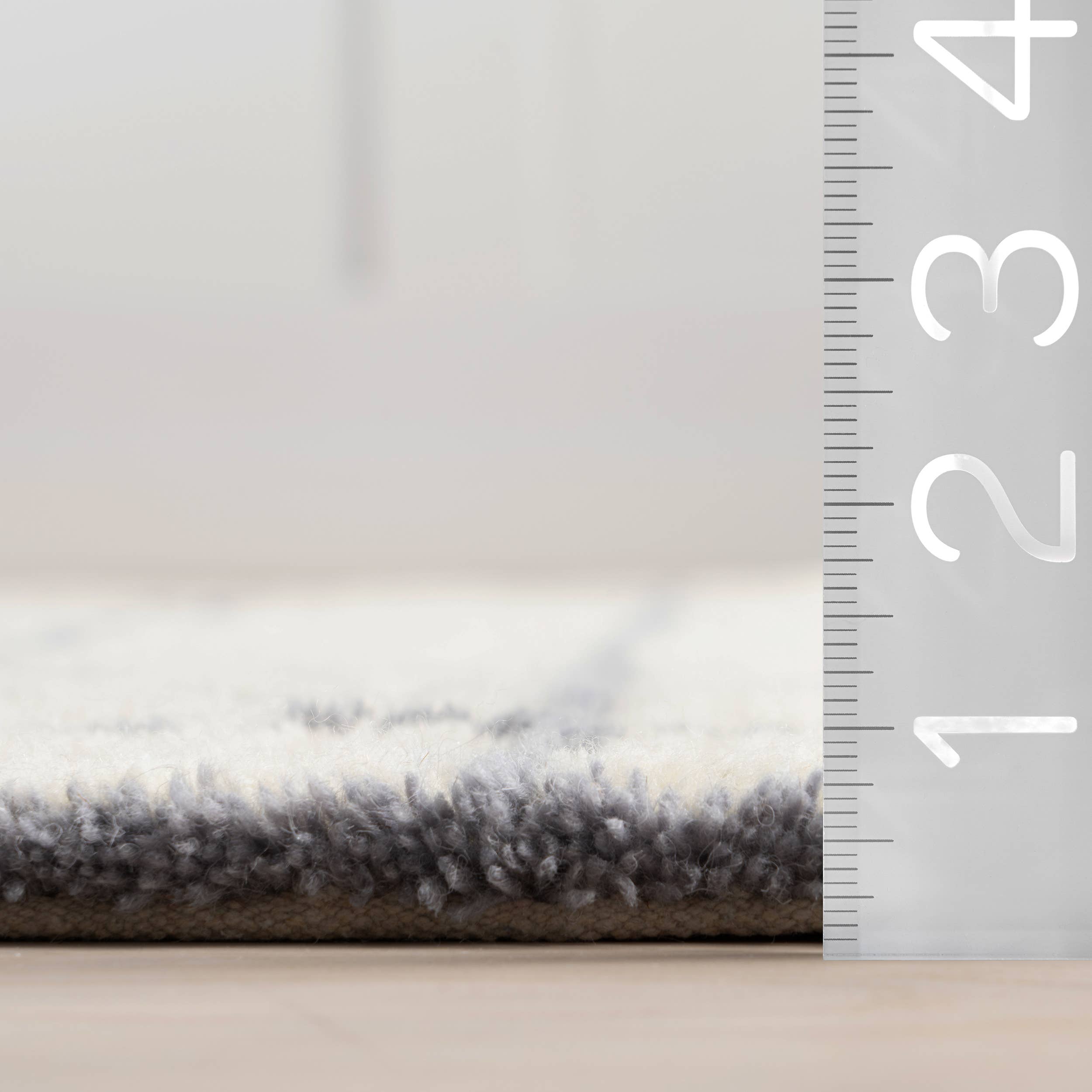 Ivory Frenshe Interiors x Rugs USA Highlands Checked Area Rug for wholesale on Faire3