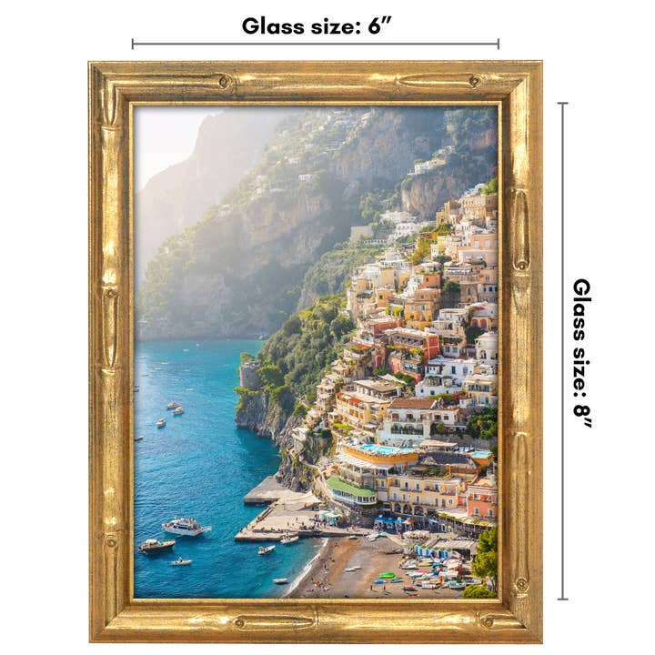 Americanflat Gold Bamboo Frame with Faux Bamboo Design for wholesale on Faire19