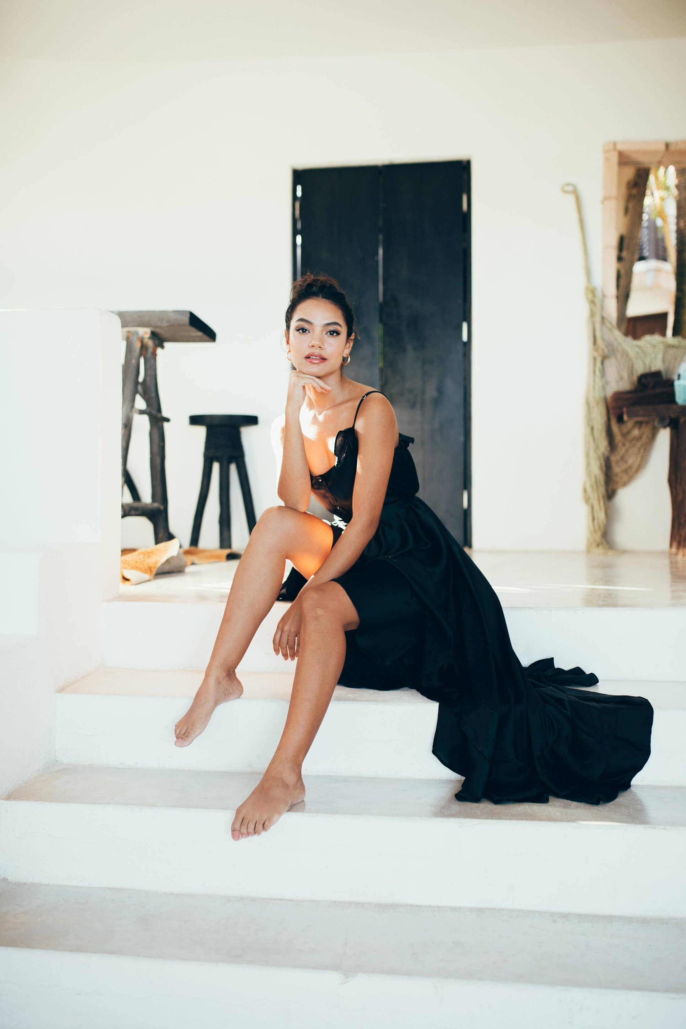 Sukiso - Wholesale Dress - Women's - Juliet High to Low Dress in Black1