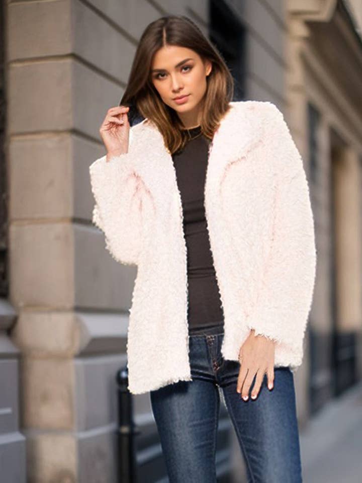 PARISA JACKET (BABY PINK)- CVJ1837 for wholesale by VAVA by Joy Han