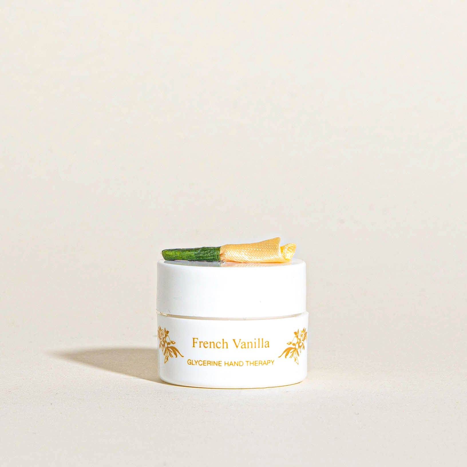 Camille Beckman - Vendita all'ingrosso Crema/lozione mani - Mini vasetti per la terapia della mano con glicerina alla vaniglia francese