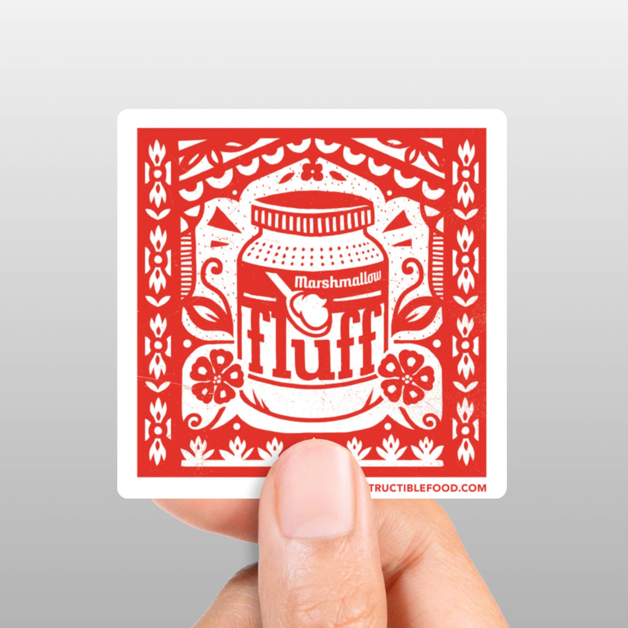 Indestructible Food - Wholesale Sticker - Marshmallow Fluff Sticker0