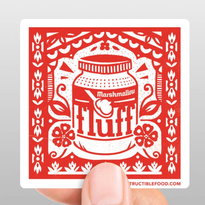 Indestructible Food - Wholesale Sticker - Marshmallow Fluff Sticker0