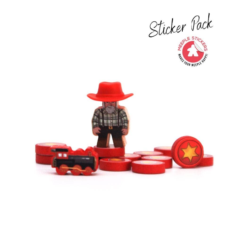 Meeple Stickers – Engroshandel Brætspil – The Great Western Trail - Argentina Klistermærkesæt3