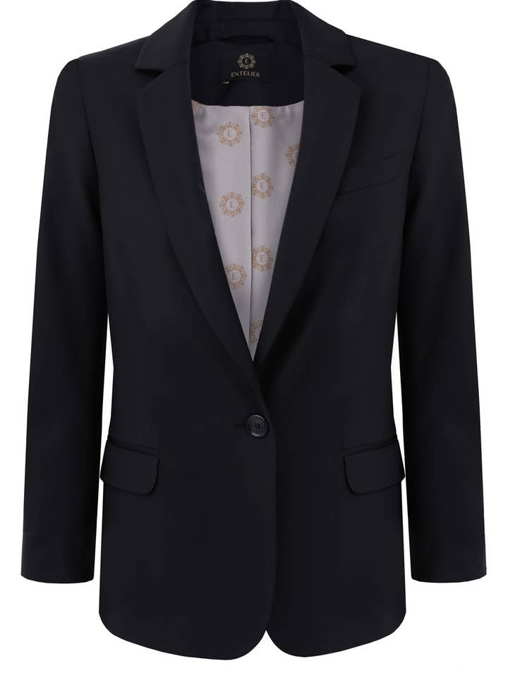 Vogue Blazer Nero per la vendita all'ingrosso da parte di Entelier