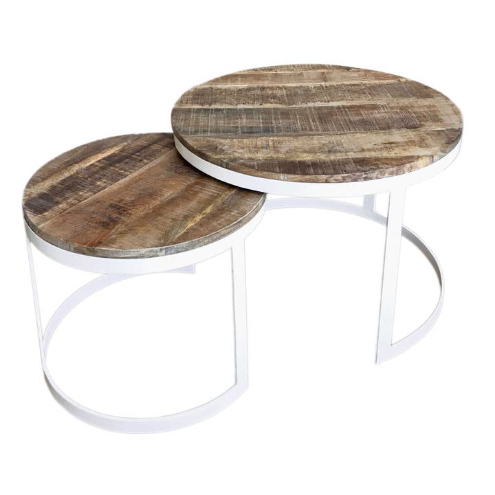 Voglrieder - Wholesale Coffee Table - Coffee table set of 2 side tables living room table round Aust42
