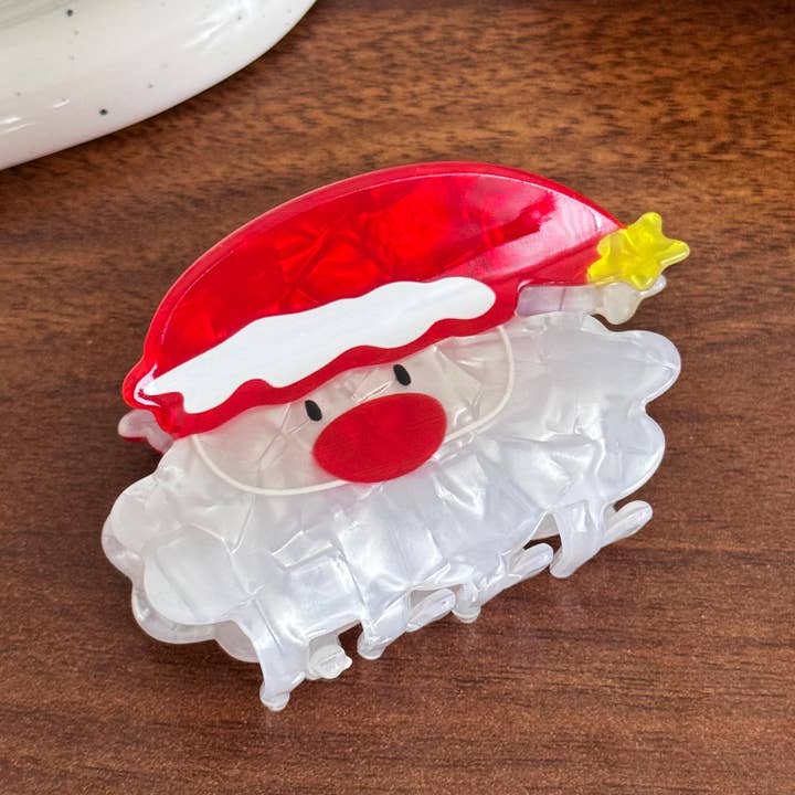 SoapElenGlen - Wholesale Hair Clip - Women's - Cartoon Christmas Series Hair Clip, Winter Snowman Hair Claw4