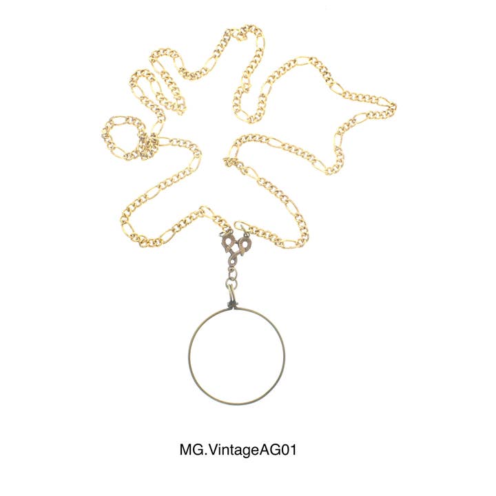 HHH Designs - Vendita all'ingrosso Collana con ciondolo/pendaglio - Collane con monocolo vittoriano in vetro d'ingrandimento in oro antico, ciascuna0