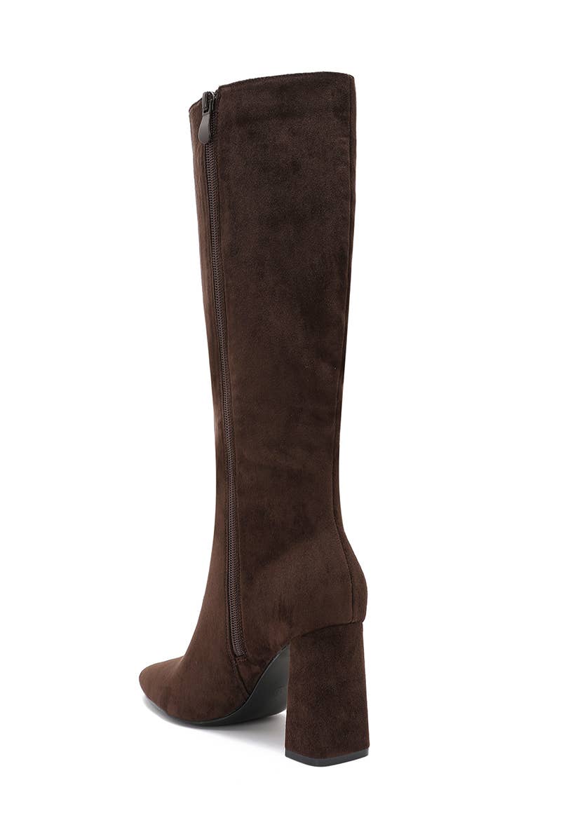 Joia Paris – wholesale Boots – Unisex – Square-heeled boots in faux suede H8-995H16