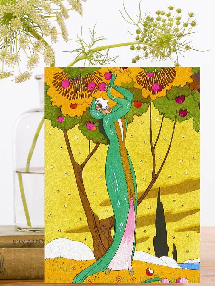 RS247P ~ Hand Glittered Greeting Card for wholesale by Madame Treacle