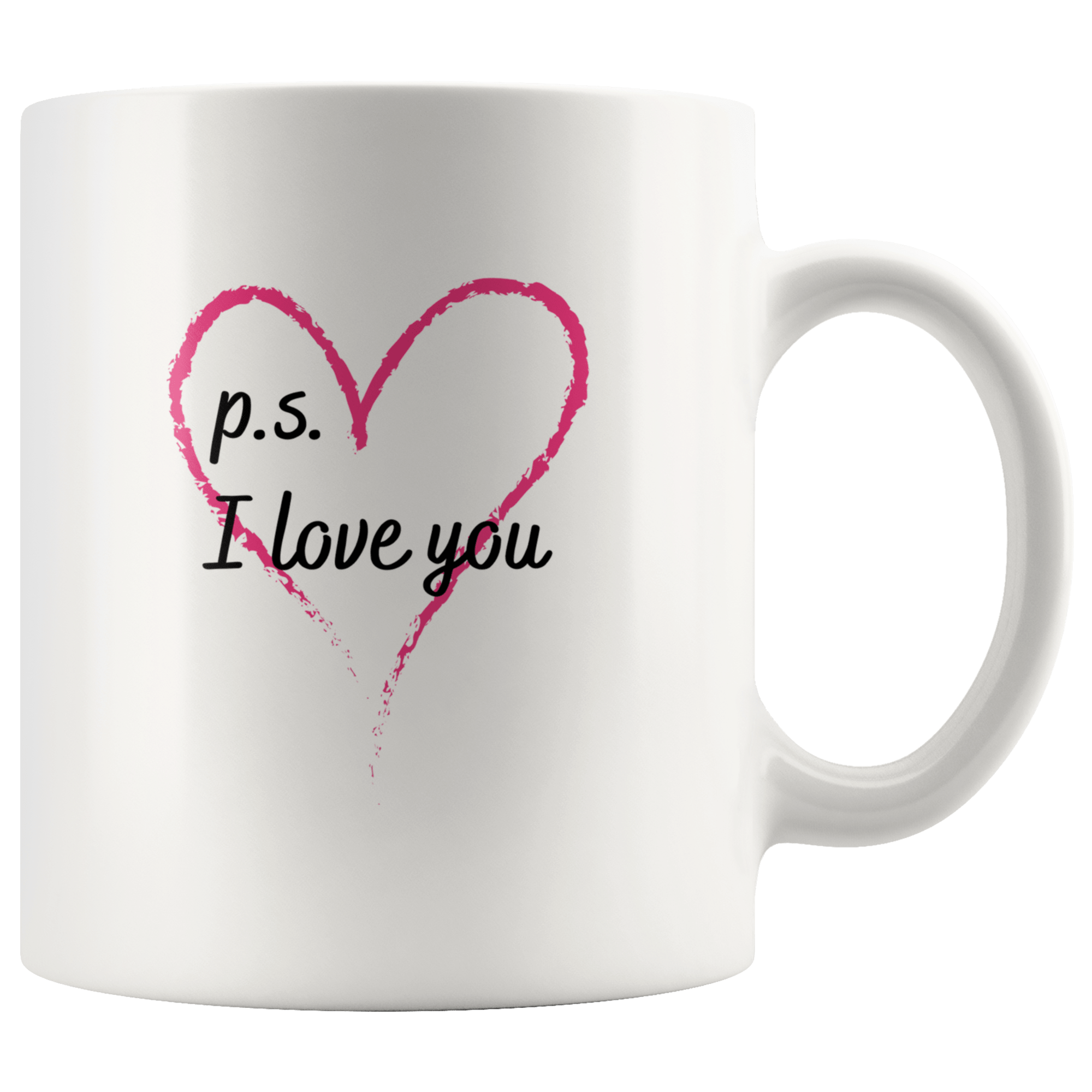 Tasse A Cafe Ps I Love You Tasse A Cafe Avec Cœur Tasse De Citation D Amour Cadeau De Saint Valentin Cadeau Pour Elle Faire Com Canada