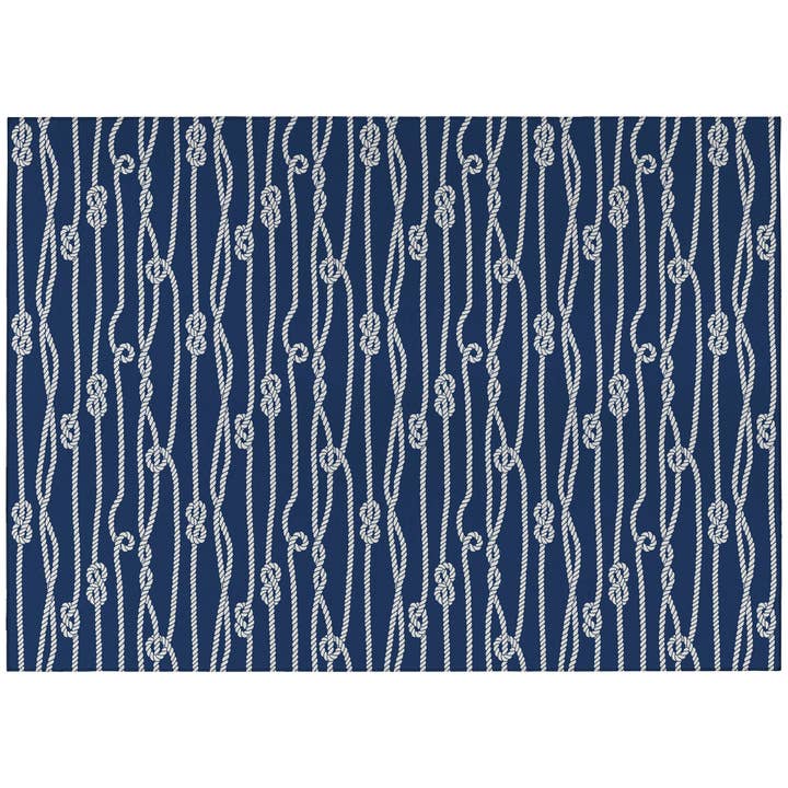 Dalyn Harbor HA7 voor binnen/buiten, marineblauw, wasbaar voor wholesale door Dalyn Rug