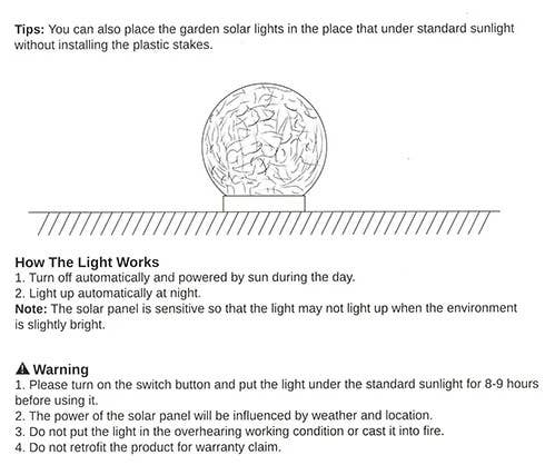 Will's Company - Wholesale Outdoor/Lawn Light - Solar Crackled Glass Globe Ball Light, Set of 2 in 4 colors7