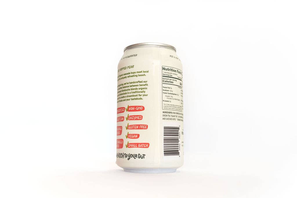 Fermensch Kombucha - Wholesale Kombucha - *DRY-HOPPED PEAR* Kombucha - 24-Can Case7