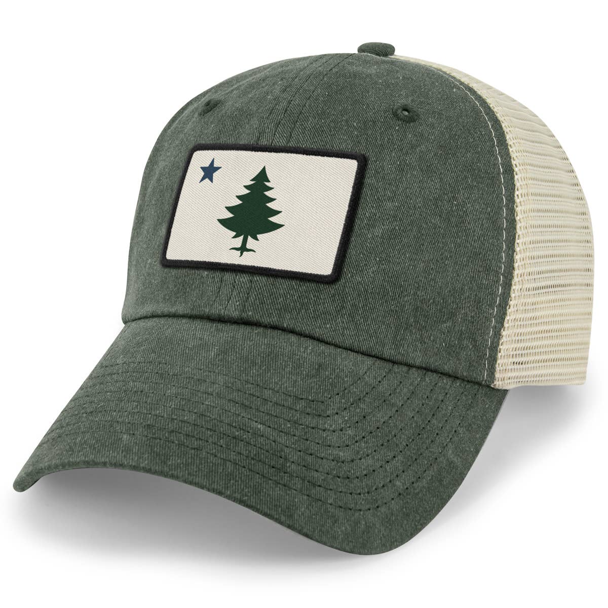 Chowdaheadz - Wholesale Trucker Hat - Unisex - Vintage Maine Flag Relaxed Trucker1