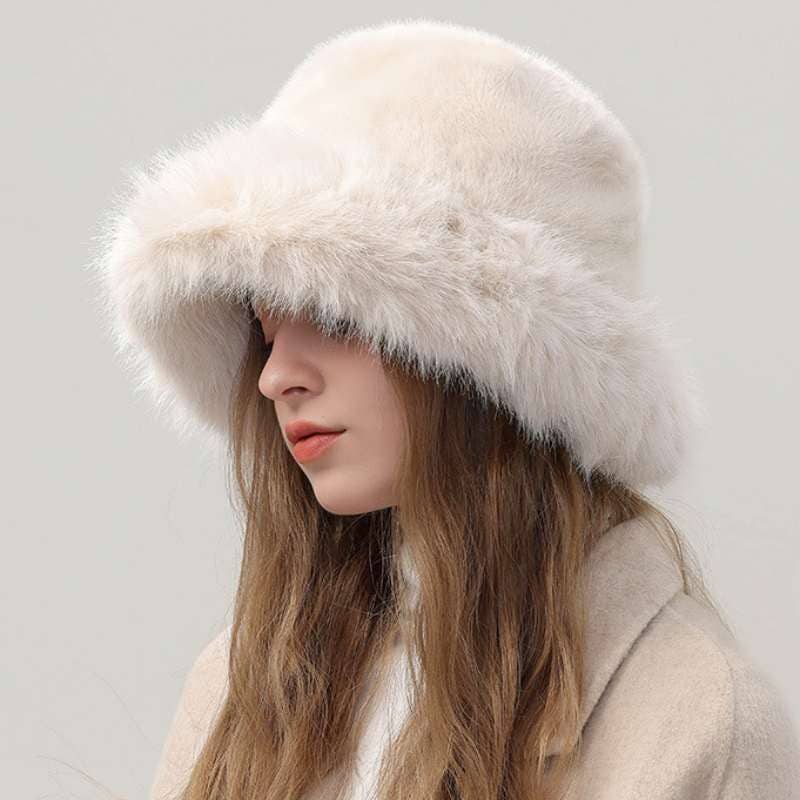 Crave by FW - Wholesale Bucket Hat - Women's - Plush Faux Fur Fluffy Bucket Hat13