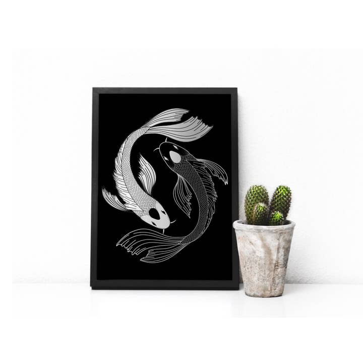 Pescado Koi para venta al por mayor de Cooper Calligraphy Art