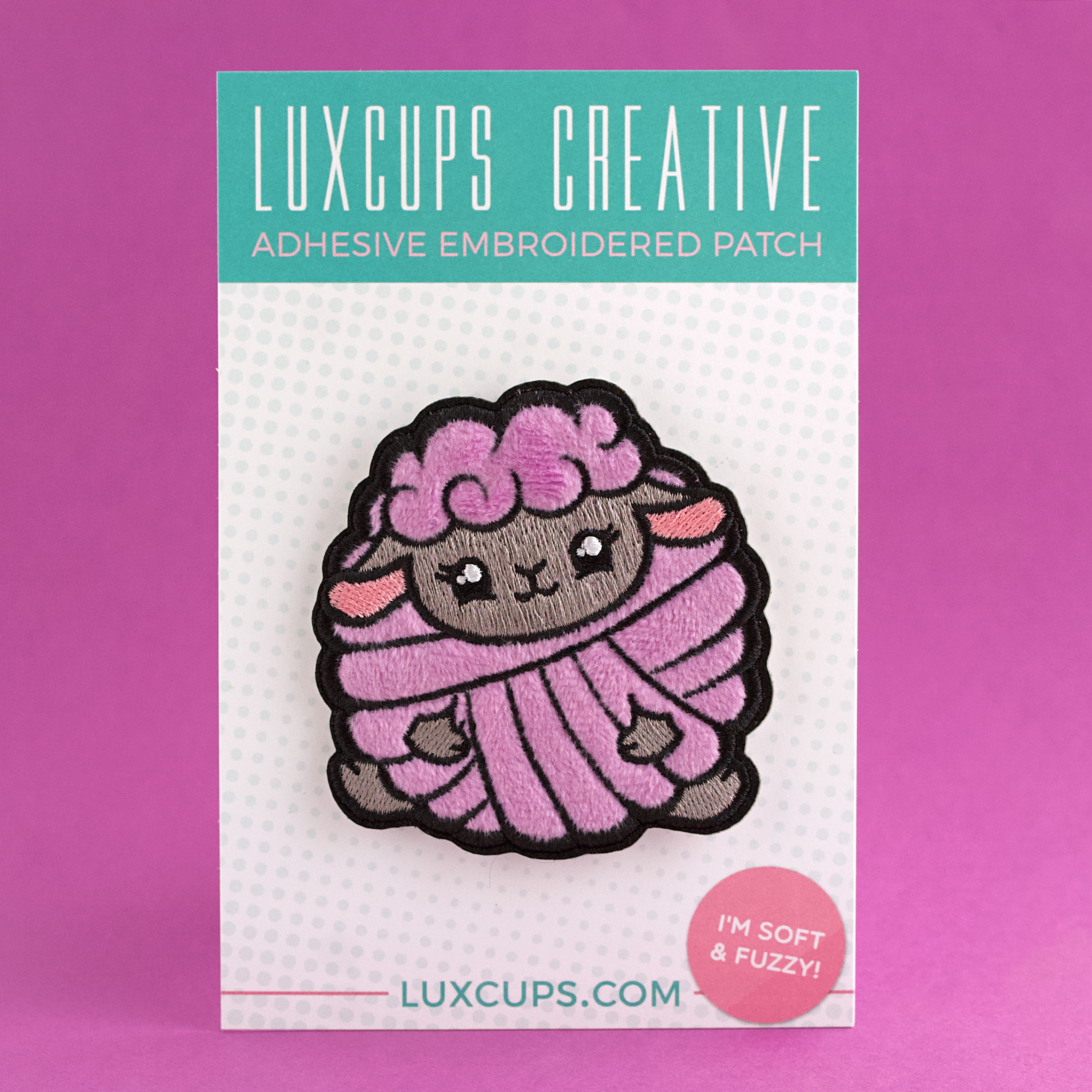 LuxCups Creative - Vendita all'ingrosso Toppe - Gomitolo di lana Baaa-ll Fuzzy Patch (IN VENDITA!)4