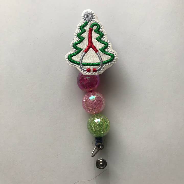 Badge Reel - Stetoscopio per albero di Natale per la vendita all'ingrosso da parte di I Love Books and Bows