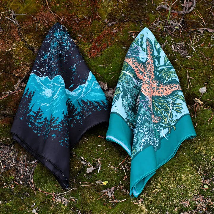 Alpinecho - Wholesale Bandana - Unisex - Moonlit Mountain Quick-Dry Bandana4