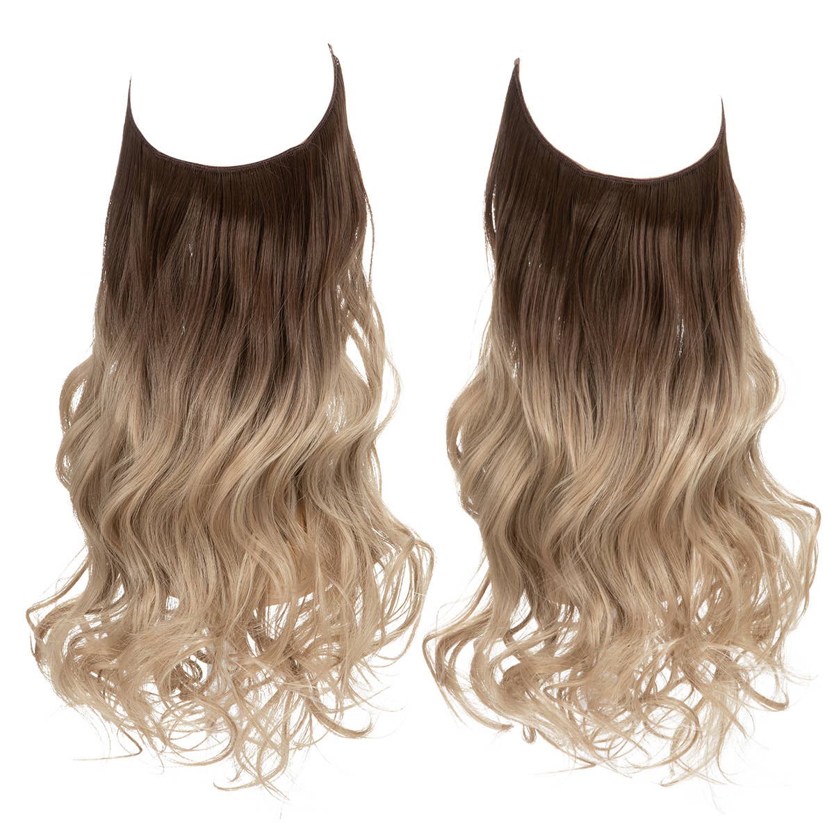 AK Brand - Wholesale Hair Extensions - 18 inch One-piece Wavy Curly Synthetic Hairpieces for Women3