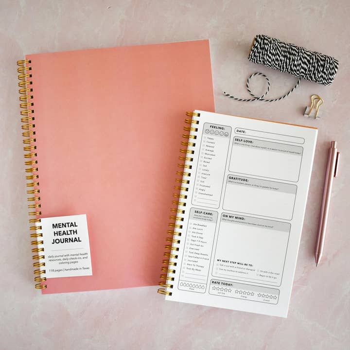 Pink Cover Mental Health Journal for wholesale by Kyn You Believe It