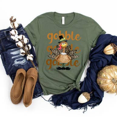 Trendy Transfers - Wholesale Sublimation Transfer - Gobble Gobble Gobble DTF Heat Transfer1