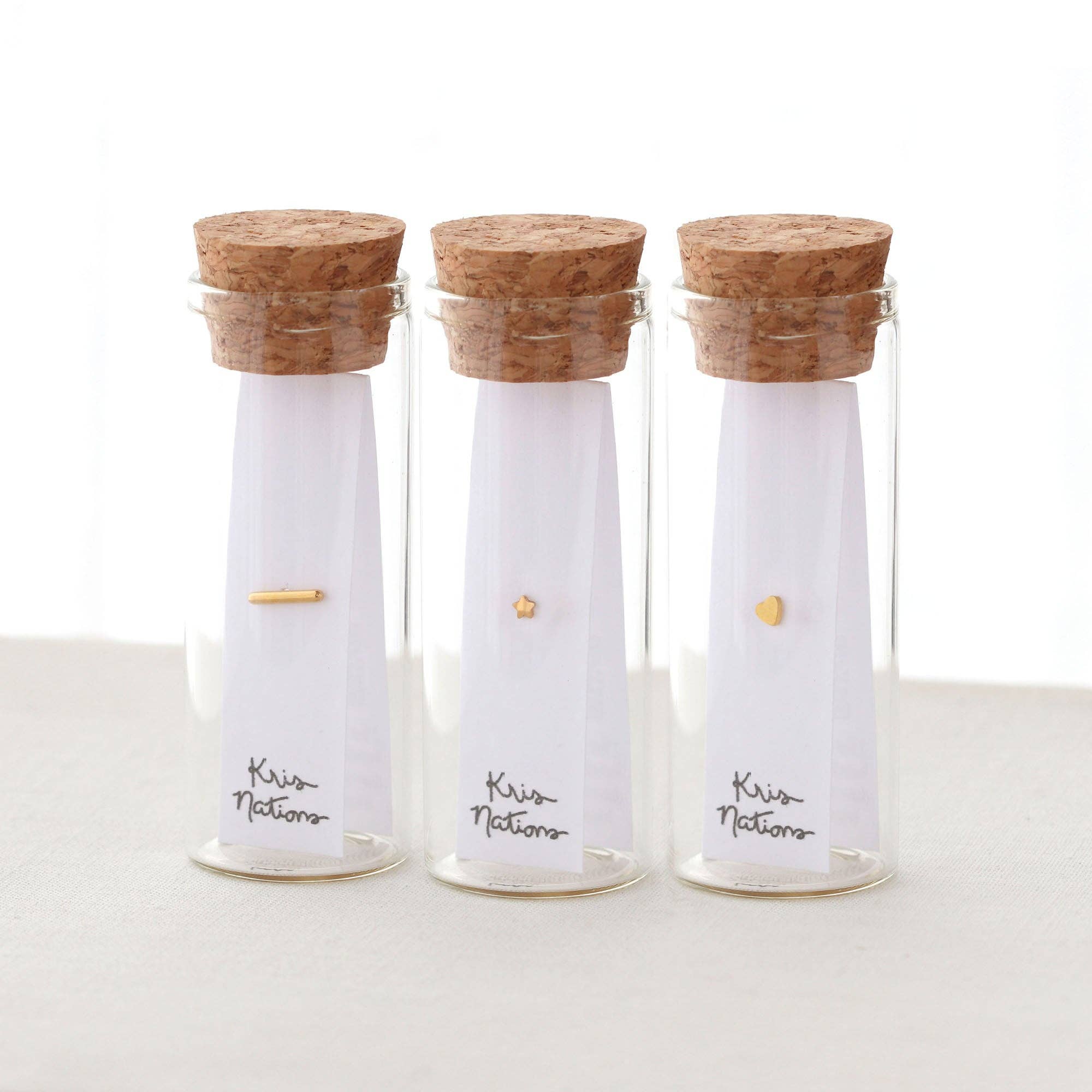 Kris Nations - Wholesale Stud/Post Earrings - Bar Titanium Flat Back Stud Earring5