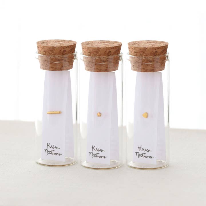 Kris Nations - Wholesale Stud/Post Earrings - Bar Titanium Flat Back Stud Earring5