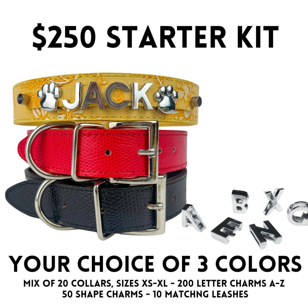 House of FurBaby – wholesale Halsband - Katt och hund – Gör-det-själv Startpaket för Husdjurskrage - Silver Matt (utan bling)4