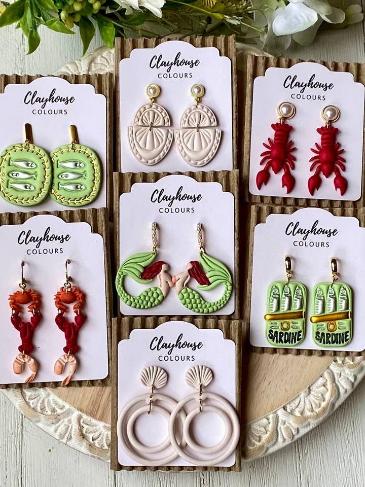 Coastal Seaside Earrings | Beach Earrings | Summer Earrings for wholesale by Clayhouse Colours
