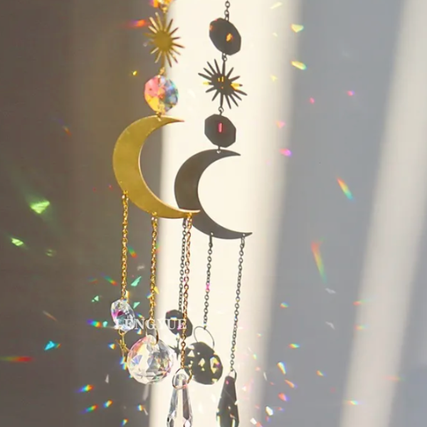 Witches box - Wholesale Suncatcher - Sun Catcher Moon3