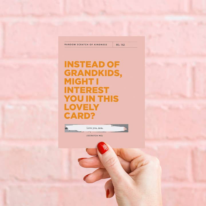 Inklings Paperie - Wholesale Mother’s Day card - Scratch-off Card - Instead of Grandkids -Mother's Day4